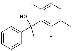 1-(2-fluoro-6-iodo-3-methylphenyl)-1-phenylethanol 结构式