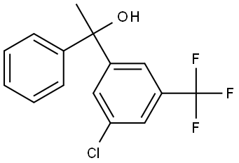 1-(3-chloro-5-(trifluoromethyl)phenyl)-1-phenylethanol 结构式