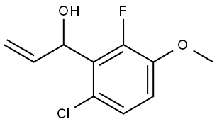 1-(6-chloro-2-fluoro-3-methoxyphenyl)prop-2-en-1-ol 结构式