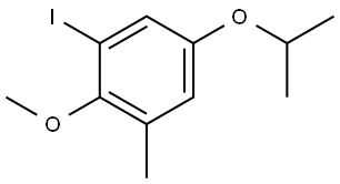 1-iodo-5-isopropoxy-2-methoxy-3-methylbenzene 结构式