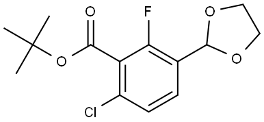 tert-butyl 6-chloro-3-(1,3-dioxolan-2-yl)-2-fluorobenzoate 结构式