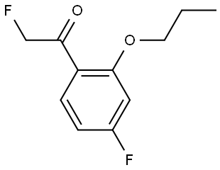 2-fluoro-1-(4-fluoro-2-propoxyphenyl)ethanone 结构式