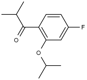 1-(4-fluoro-2-isopropoxyphenyl)-2-methylpropan-1-one 结构式
