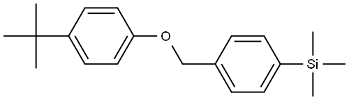 (4-((4-(tert-butyl)phenoxy)methyl)phenyl)trimethylsilane 结构式