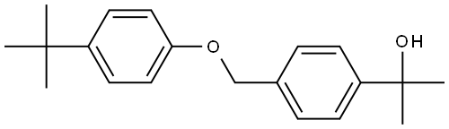 2-(4-((4-(tert-butyl)phenoxy)methyl)phenyl)propan-2-ol 结构式