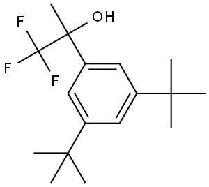 2-(3,5-di-tert-butylphenyl)-1,1,1-trifluoropropan-2-ol 结构式