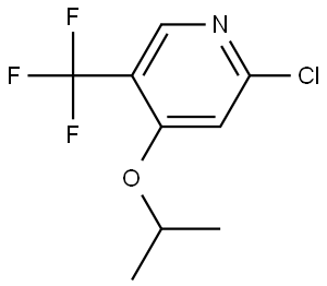 2-chloro-4-isopropoxy-5-(trifluoromethyl)pyridine 结构式