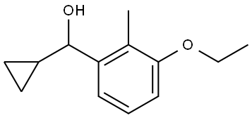 cyclopropyl(3-ethoxy-2-methylphenyl)methanol 结构式