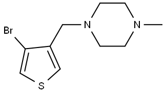 1-((4-bromothiophen-3-yl)methyl)-4-methylpiperazine 结构式