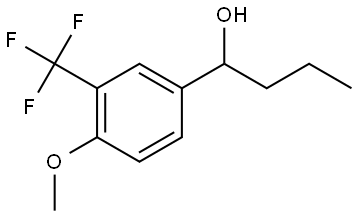 1-(4-methoxy-3-(trifluoromethyl)phenyl)butan-1-ol 结构式