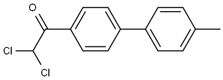 2,2-dichloro-1-(4'-methyl-[1,1'-biphenyl]-4-yl)ethanone 结构式