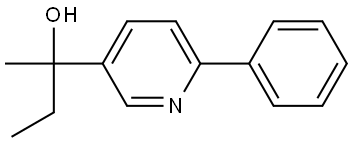 2-(6-phenylpyridin-3-yl)butan-2-ol 结构式