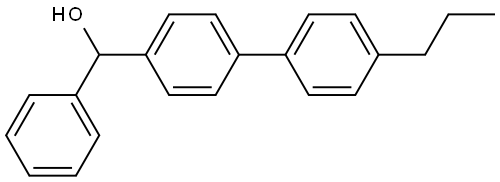 phenyl(4'-propyl-[1,1'-biphenyl]-4-yl)methanol 结构式