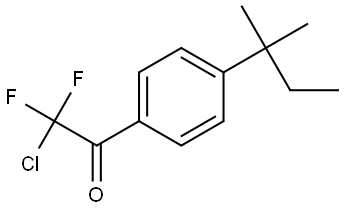 2-chloro-2,2-difluoro-1-(4-(tert-pentyl)phenyl)ethanone 结构式