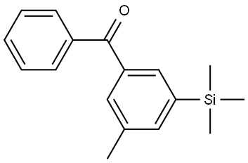 (3-methyl-5-(trimethylsilyl)phenyl)(phenyl)methanone 结构式