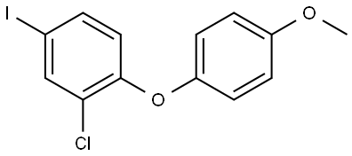 2-chloro-4-iodo-1-(4-methoxyphenoxy)benzene 结构式