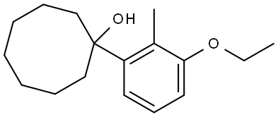 1-(3-ethoxy-2-methylphenyl)cyclooctanol 结构式