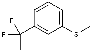 (3-(1,1-difluoroethyl)phenyl)(methyl)sulfane 结构式