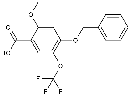 4-(benzyloxy)-2-methoxy-5-(trifluoromethoxy)benzoic acid 结构式