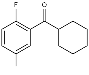 cyclohexyl(2-fluoro-5-iodophenyl)methanone 结构式