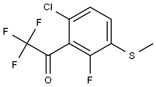 1-(6-chloro-2-fluoro-3-(methylthio)phenyl)-2,2,2-trifluoroethanone 结构式