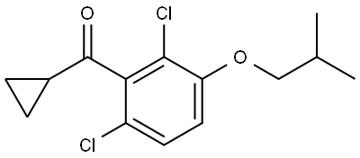 cyclopropyl(2,6-dichloro-3-isobutoxyphenyl)methanone 结构式