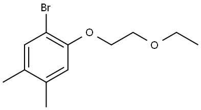 1-bromo-2-(2-ethoxyethoxy)-4,5-dimethylbenzene 结构式