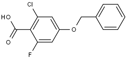 4-(benzyloxy)-2-chloro-6-fluorobenzoic acid 结构式