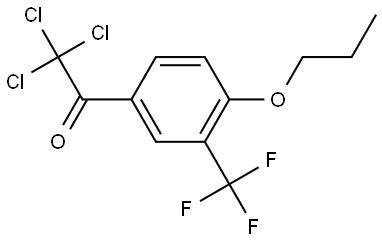 2,2,2-trichloro-1-(4-propoxy-3-(trifluoromethyl)phenyl)ethanone 结构式