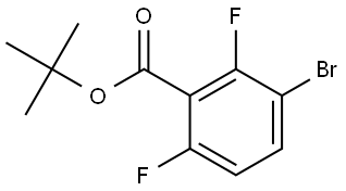 Tert-butyl 3-bromo-2,6-difluorobenzoate 结构式