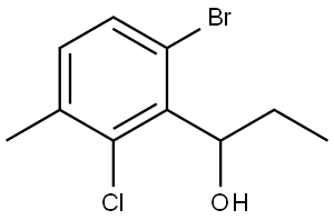 1-(6-bromo-2-chloro-3-methylphenyl)propan-1-ol 结构式