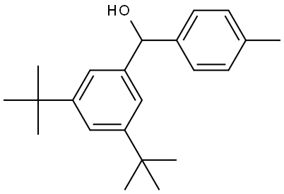 (3,5-di-tert-butylphenyl)(p-tolyl)methanol 结构式