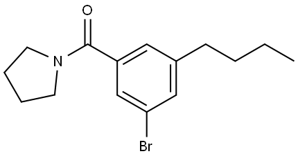 (3-bromo-5-butylphenyl)(pyrrolidin-1-yl)methanone 结构式