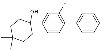 1-(2-fluoro-[1,1'-biphenyl]-4-yl)-4,4-dimethylcyclohexanol 结构式