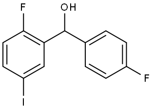 (2-fluoro-5-iodophenyl)(4-fluorophenyl)methanol 结构式