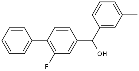 (2-fluoro-[1,1'-biphenyl]-4-yl)(m-tolyl)methanol 结构式