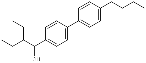 1-(4'-butyl-[1,1'-biphenyl]-4-yl)-2-ethylbutan-1-ol 结构式