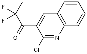 1-(2-chloroquinolin-3-yl)-2,2-difluoropropan-1-one 结构式