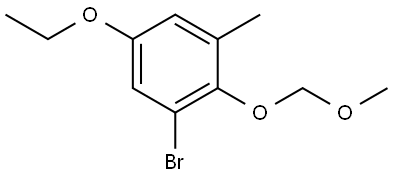 1-bromo-5-ethoxy-2-(methoxymethoxy)-3-methylbenzene 结构式