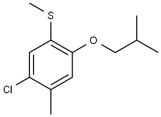 (5-chloro-2-isobutoxy-4-methylphenyl)(methyl)sulfane 结构式