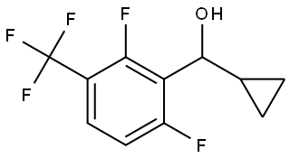 cyclopropyl(2,6-difluoro-3-(trifluoromethyl)phenyl)methanol 结构式