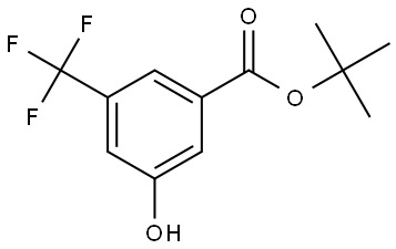 tert-butyl 3-hydroxy-5-(trifluoromethyl)benzoate 结构式