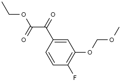 ethyl 2-(4-fluoro-3-(methoxymethoxy)phenyl)-2-oxoacetate 结构式