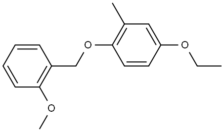 4-ethoxy-1-((2-methoxybenzyl)oxy)-2-methylbenzene 结构式