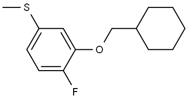(3-(cyclohexylmethoxy)-4-fluorophenyl)(methyl)sulfane 结构式