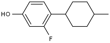 3-fluoro-4-(4-methylcyclohexyl)phenol 结构式