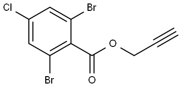 prop-2-yn-1-yl 2,6-dibromo-4-chlorobenzoate 结构式