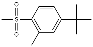 4-(tert-butyl)-2-methyl-1-(methylsulfonyl)benzene 结构式