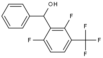 (2,6-difluoro-3-(trifluoromethyl)phenyl)(phenyl)methanol 结构式