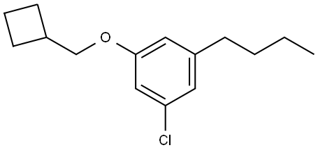 1-butyl-3-chloro-5-(cyclobutylmethoxy)benzene 结构式